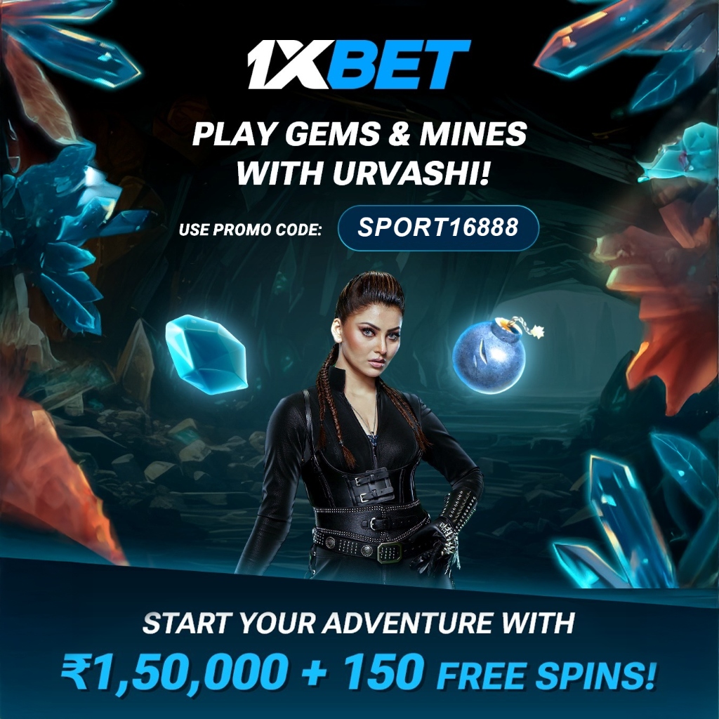 1XBET - Play Gems & Mines With Urvashi